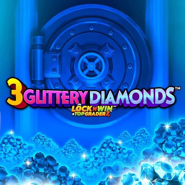 3 Glittery Diamonds logo by PearFiction Studios VooDoo Casino