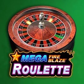 Mega Fire Blaze Roulette online game logo by Playtech on voodoos.com.de