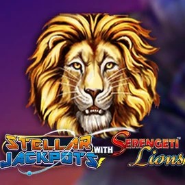 Stellar Jackpots with Serengeti Lions logo – Jackpots by Lightning Box Game at VooDoo Casino