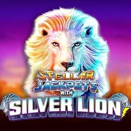 Stellar Jackpots with Silver Lion by Lightning Box Game, showcased at voodoos.com.de – game logo