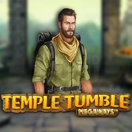Temple Tumble Megaways slot logo by Relax Gaming at VooDoo Casino